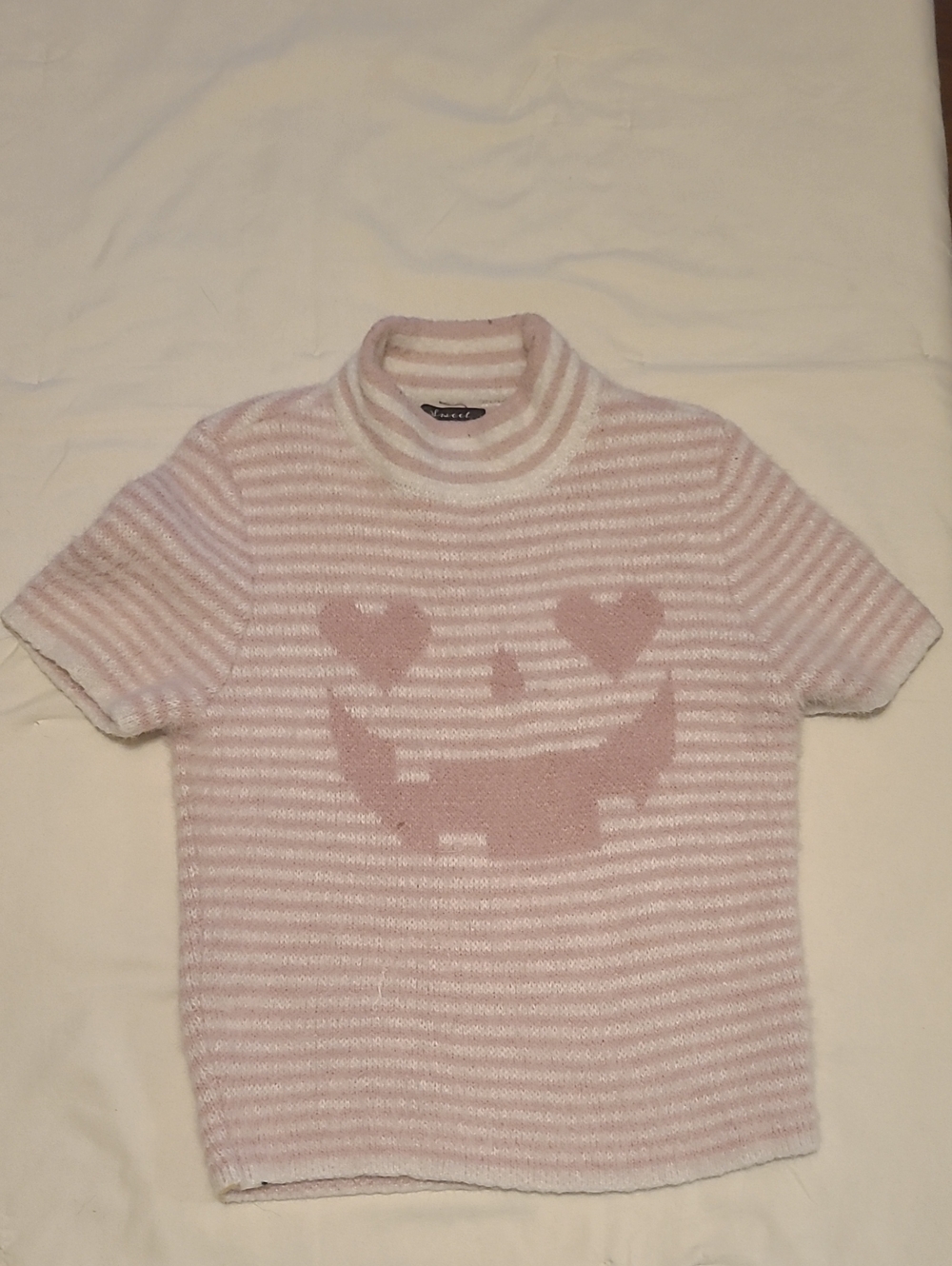 Jack-o'-lantern Face Short Sleeve Sweater/Shirt